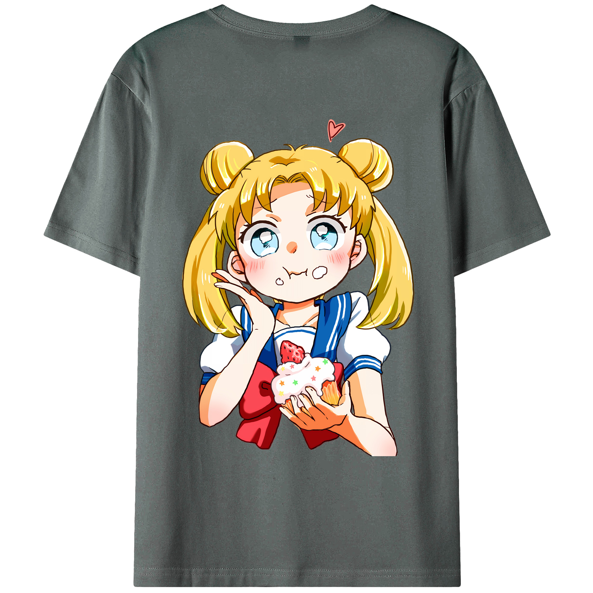 （画像用） 美少女戦士セーラームーン 愛野 美奈子 あいの みなこ Sailor Moon Aino Minako 綿100％ メンズ半袖Tシャツ（バックプリント） 通気性